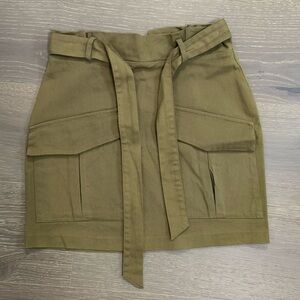 Zara mini cargo skirt